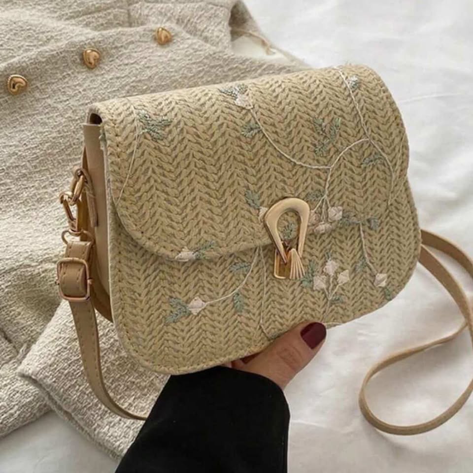 Mini Embroidered Floral Bag