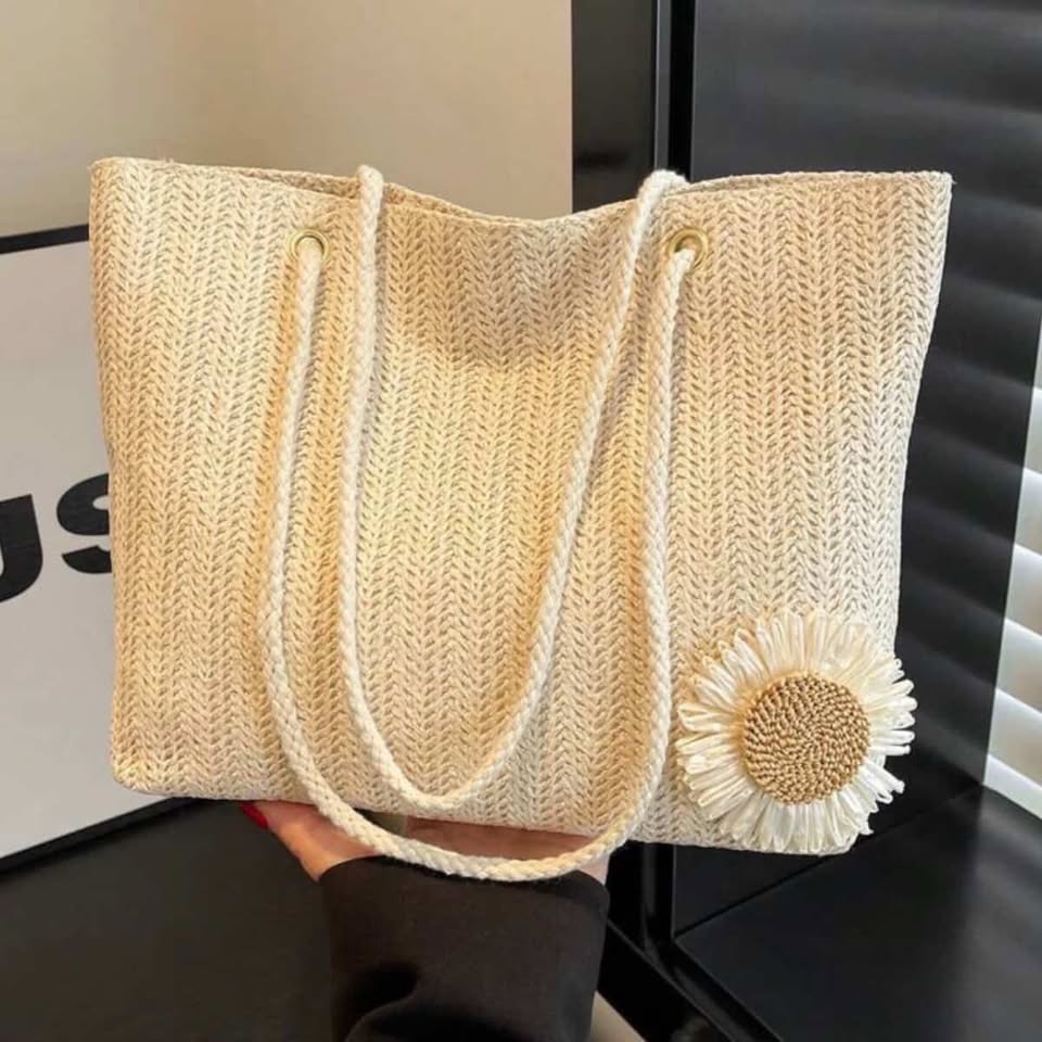 Woven Sunflower Handbag