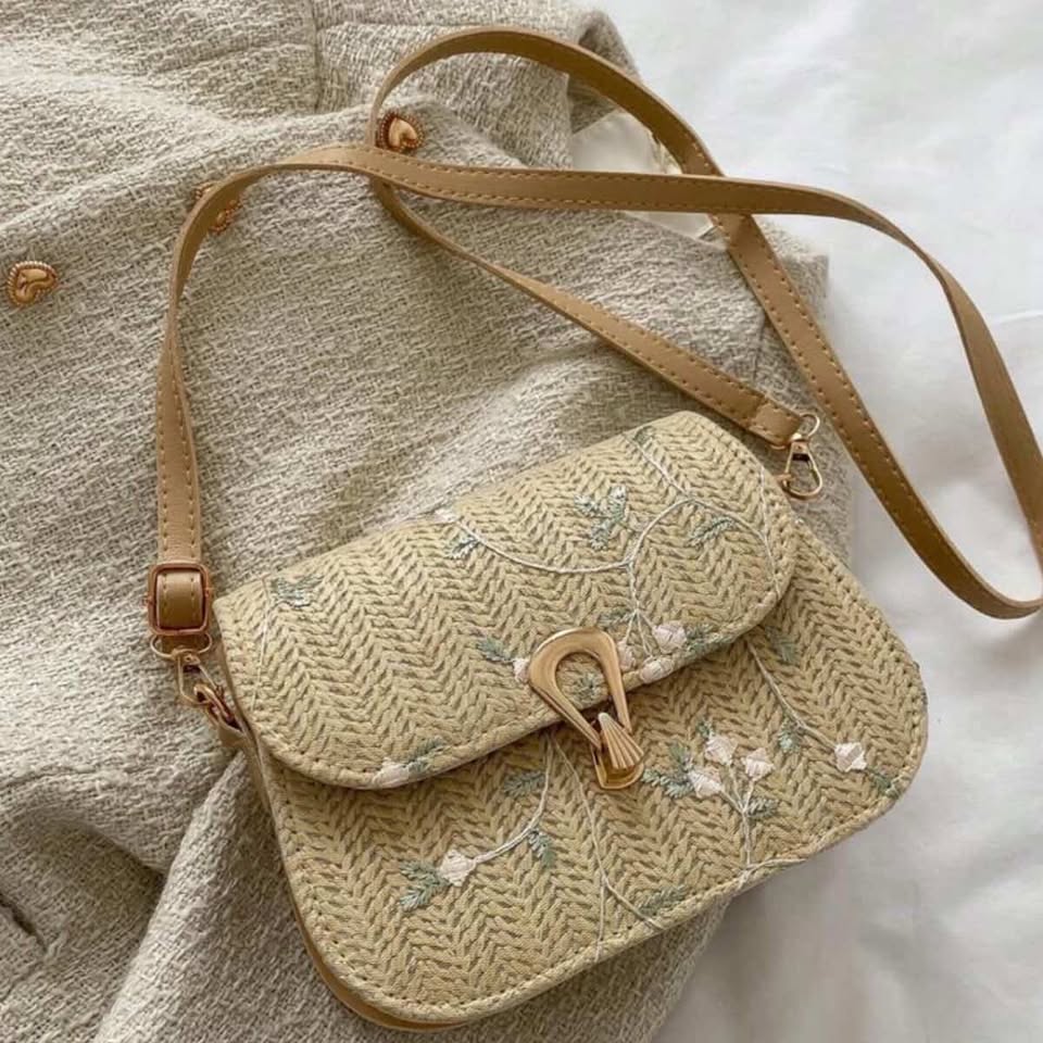 Mini Embroidered Floral Bag