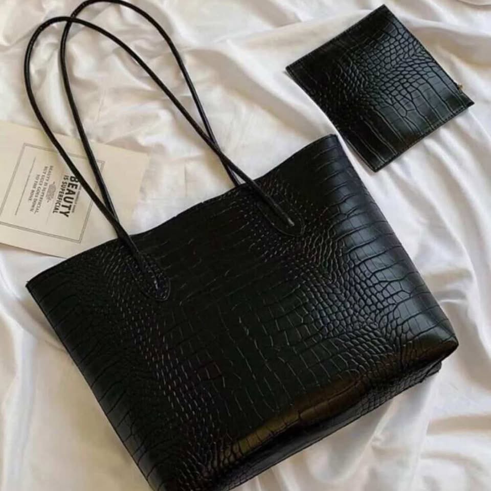 Crocodile Imposed Shoulder bag