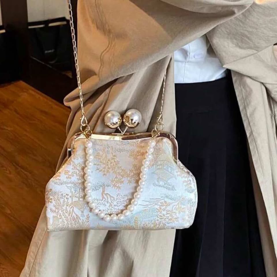 Twin Pearl Handbag