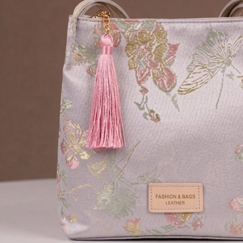 Blush And Butterfly Shoulder Bag