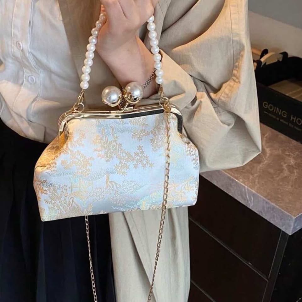 Twin Pearl Handbag