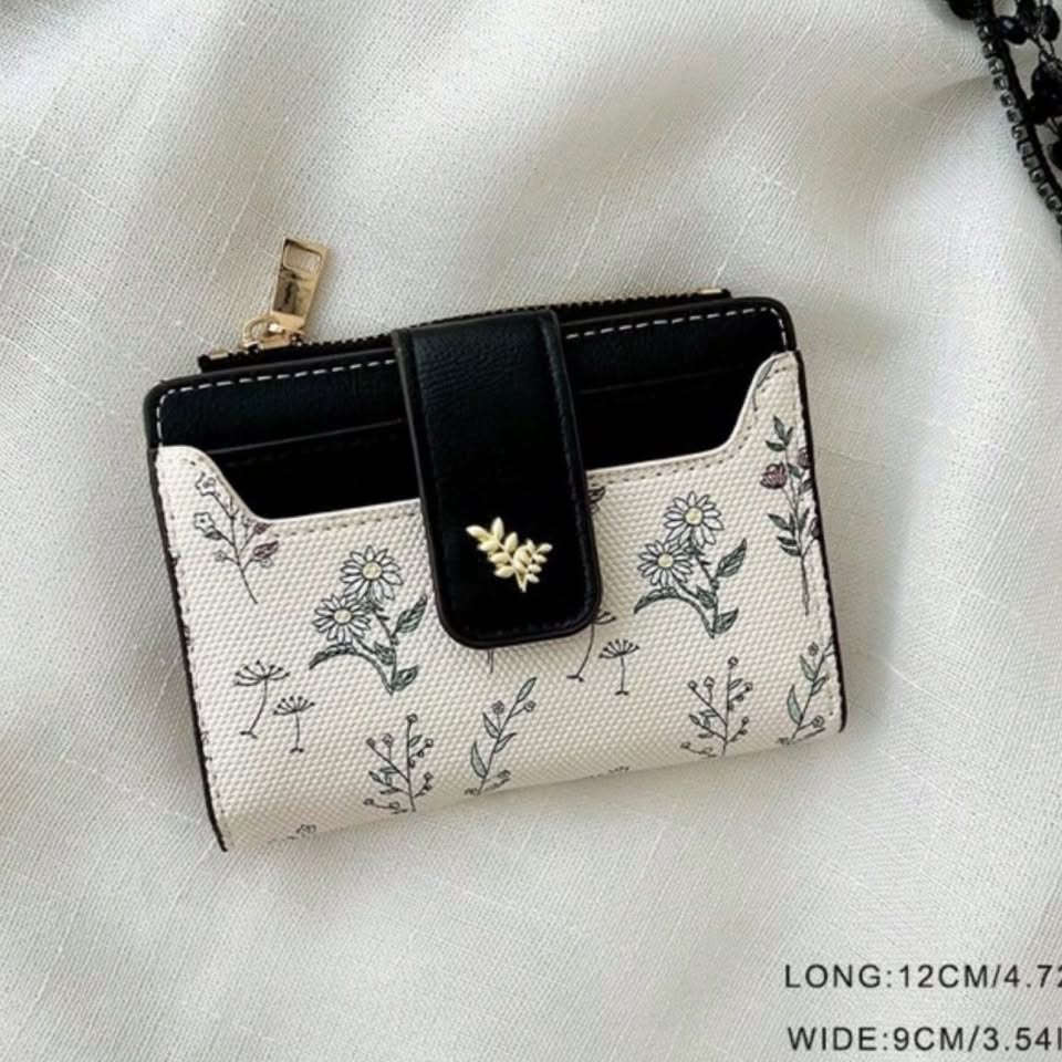 The Flora Black Wallet