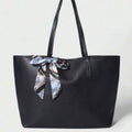 Black Classic Ribbon Tote