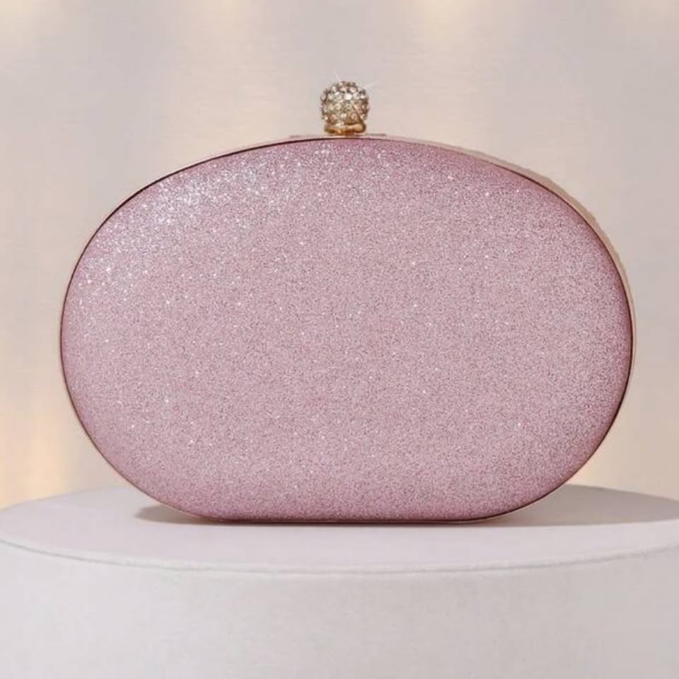 Round Sequin Clutch