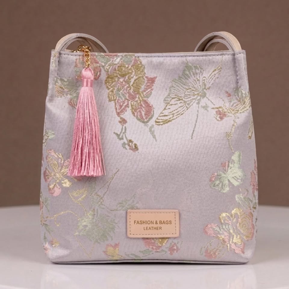 Blush And Butterfly Shoulder Bag